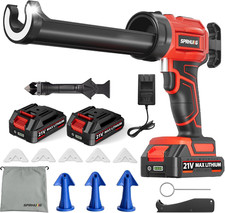 Cordless Electric Caulking Gun Automatic Battery Powered Caulk Gun with 21V 2 * picture