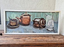 Vintage Swedish Still Life Painting, 1971 picture