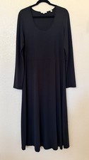New VINCE Modal-jersey midi dress In Black Size L picture