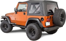 For 1997-2006 Jeep Wrangler TJ Premium Rear Soft Top + Upper Skins 4pcs picture