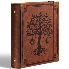 Ovesmusl PU Leather 3 Ring Binder Fits 8.5