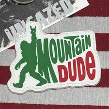 PvC 3D Mountain Dude Morale Tactical Hook And Loop Patch 2.5x3” picture