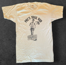 Vintage Steve Prefontaine 1976 Pre's Trail Run T-shirt Collegiate Pacific sz M picture