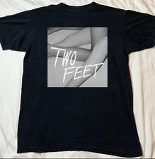 TWO FEET Black Cotton Shirt Full size S-5XL Unisex HL874 picture