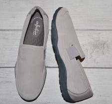 Clarks Collection Women's Haley Park Gray Suede Loafer Shoe~NextToNew~ Sz. 8.5 M picture