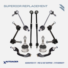 AUTOACER -10p Front Rear Suspension Links Tie Rods Ball Joints For Jaguar S-Type picture