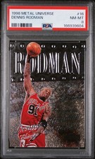 1998 Metal Universe Dennis Rodman #16 PSA 8 NM-MT Chicago Bulls POP 15 picture