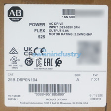 New Sealed Allen Bradley 25B-D6P0N104 PowerFlex 525 2.2kW (3Hp) AC Drive 3 Phase picture