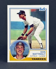 NEW Don Mattingly 1984 / 1983 Rookie Dream Card baseball artwork Card Stock picture