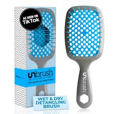 FHI Heat UNbrush Detangling Brush Pain-Free Brushing on All Hair Types Blue/Grey picture