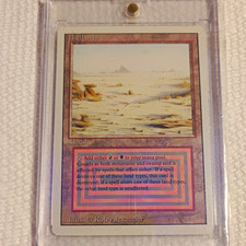 Wizards of the Coast MTG Badlands Revised Edition Rare Land Regular English picture