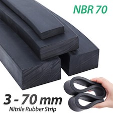 Solid Nitrile NBR Rubber Strip - Various sizes & Thicknesses - 3mm to 70mm picture