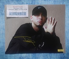 Eminem Hand Signed Autograph 8x10 Photo COA Slim Shady NO US TARIFFS picture