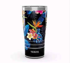 Tervis Traveler Tropical Floral Stainless Insulated 20oz Tumbler with Lid NEW picture