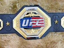 New UFC Freedom Legacy 250 Championship Title Replica Belt 6mm Gold Adult Size picture