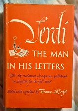 Giuseppe Verdi The Man in His Letters Hardcover w/ Dust Jacket, Fischer NY 1942 picture
