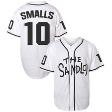 The Sandlot Smalls #10 baseball jersey with button front picture