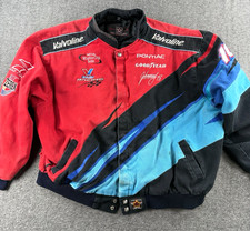 Vintage JH Design Johnny Benson NASCAR Valvoline Jacket Mens 3XL Black Race #10 picture