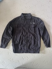 Vintage 00s Jaguar Land Rover Racing Mechanic Work Jacket Size S *BROKEN ZIP* picture