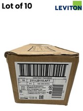 LEVITON LB115-AFT 15A 1-POLE AFCI ARC FAULT PLUG-ON BREAKER 120V LOT OF 10 picture
