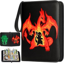 Card Binder for Pokemon Cards Holder Fits 400 Cards w/ 50 Removable Sleeves TCG picture