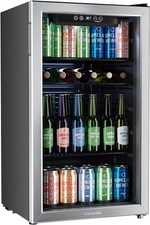 hOmeLabs Beverage Refrigerator and Cooler, 120 Cans Capacity, 3.2 Cu Ft NEW picture