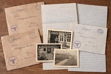 1 Authentic WW2 German Photo + Feldpost Mail Letter Sent By Soldier Third Reich picture