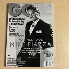 april 1999 GQ magazine Mike Piazza cover + sexy Diane Lane picture
