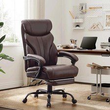 500lbs Big and Tall Office Chair with Footrest, Wide Ergonomic Computer Chair picture