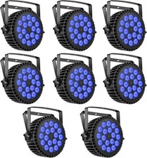 8PCS 18x18w RGBWA UV Par Lighting LED DMX Stage Light For DJ Disco Party picture