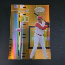 Only 25 Made 2005 Leaf Ceritified Ken Griffey Jr  Mirror Gold Cincinnati Reds picture