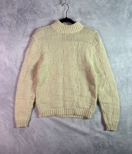 Vintage Campus Sweater Mens Small Golfer Knit 90s Wool Blend Made In USA picture