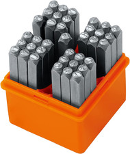 37-Piece Number and Letter Stamp Set 1/8 (3mm) (A-Z & 0-9 + Love) Punch Perfect picture