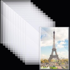 12 Pcs 18x24 Inch Clear Rigid Poster Protector Sleeves for Print Display picture