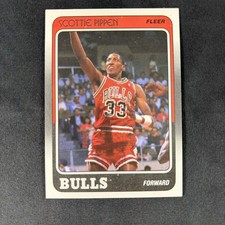 1988-89 Fleer #20 Scottie Pippen Rookie RC Chicago Bulls HOF NM/MT picture