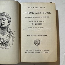Vintage Book -Greek And Roman Mythology O. Seemann, 1875 American Book Co. 1910? picture