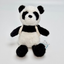  AUTHENTIC❗ Jellycat Backpack Panda Rare Plush With Dust Bag 22cm NWT picture