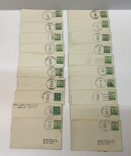 20 - Last Day Covers. Collectible Cards From Closing Post Offices. 1940's. picture
