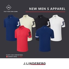 J.LINDEBERG Men’s New Summer Short-Sleeved Golf Shirt picture