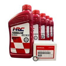 5QT Genuine Honda 0W-20 HRC Full Synthetic Oil Change Kit RTA Filter and Washer picture