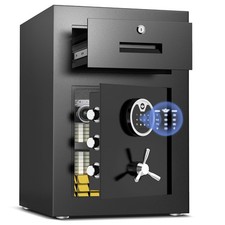 Large Home Safe Box, Heavy Duty Safe with Dual Alarm System and Adjustable Shelf picture
