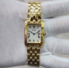 Seiko HGG001P1 Quartz 22.2mm Gold-Tone White Dial New Full Set Women’s Watch picture
