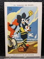 1930s Chocolate Amatller Mickey Mouse ? #35 El Tesoro De Rabin Spain Card picture