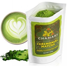 Chamaki Ceremonial Matcha Powder-First Harvest Japanese Style Organic 100g picture