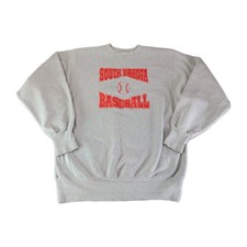 Vintage University South Dakota Coyotes Sweatshirt 2XL Champion Reverse Weave picture