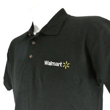 WALMART Associate Employee Uniform Polo Shirt Black Size XL NEW picture