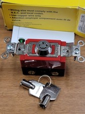Hubbell Wiring Device-Kellems Hbl1221rkl Wall Swtch,1-Pol,20A,Ss,Barrl Key picture