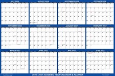 2026-2027 Academic Wall Calendar 32x48 Erasable Mid Year Wall Planner Dry Erase picture