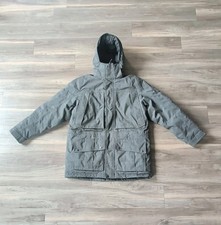 L.L. Bean Men’s M Reg Goose Down Hooded Parka Jacket Gray Gorpcore picture