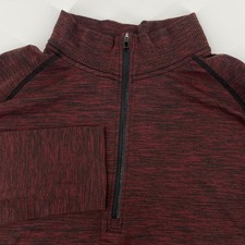 Lululemon Metal Vent Tech 1/2 Zip 2.0 Pullover Men's Large Red Space Dye Heather picture